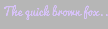 Image with Font Color D7C2F8 and Background Color B6B6B6